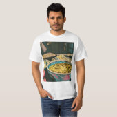 ラーメン愛好家のアートワーク Tシャツ (正面フル)