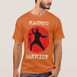 ラーメン戦士おもしろいグルメ麺ショートスリーブ Tシャツ