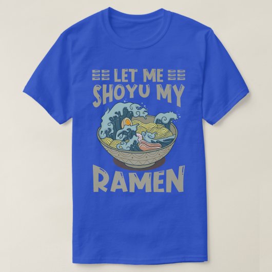 ラーメン日本かわいいラーメン丼ぷん醤油神奈川県 Tシャツ (デザイン正面)