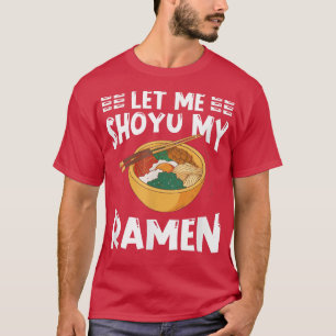 ラーメン日本かわいいラーメン丼ぷん醤油 Tシャツ