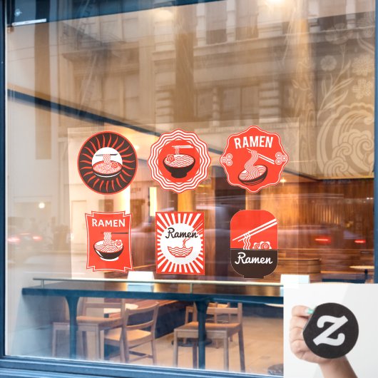 ラーメン日本のが出るレストラン2 ウィンドウサイン (カフェ窓)