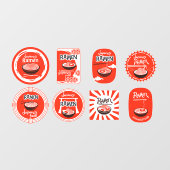 ラーメン日本のが出るレストラン3 ウィンドウサイン (シート)