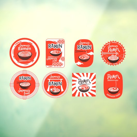 ラーメン日本のが出るレストラン3 ウィンドウサイン (シート3)