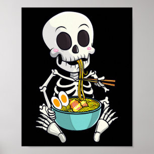 ラーメン日本のアニメハロウィーンの衣装 ポスター