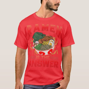 ラーメン日本のアニメTeeフードラバーかわいい1881おもしろい Tシャツ