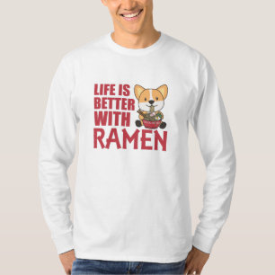 ラーメン日本のスイートコ食べルギラーメン Tシャツ