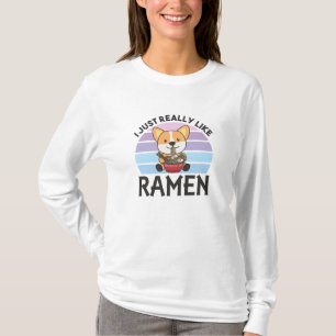 ラーメン日本のスイートコ食べルギラーメン Tシャツ