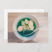 ラーメン日本のブルーフォト東京ジャパン ポストカード (正面/裏面)