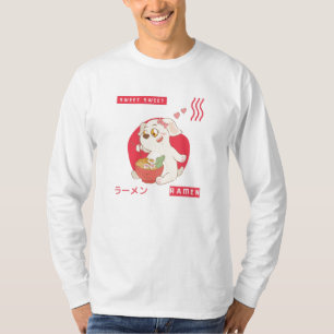 ラーメン日本のラーメン甘い食べドッグラーメン Tシャツ