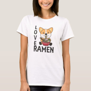ラーメン日本の甘いコルギラー食べメン Tシャツ