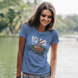 ラーメン日本の食かわいい Tシャツ