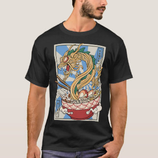 ラーメン日本の龍麺スープ Tシャツ