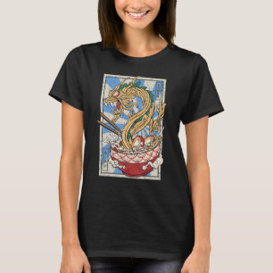 ラーメン日本の龍麺スープ Tシャツ