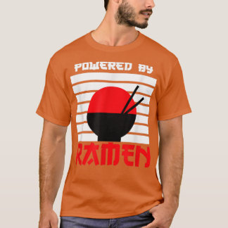 ラーメン楽しむクー日本のを使ったラーメン Tシャツ