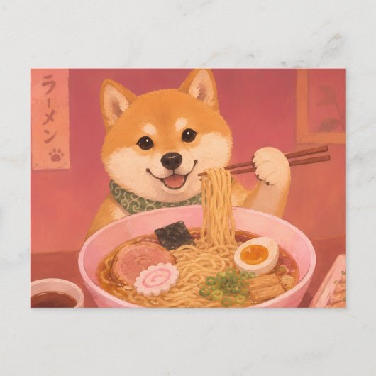 ラーメン犬 ポストカード (正面)