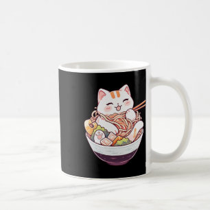 ラーメン猫かわいいねこ可愛いアニメ男性へワイム コーヒーマグカップ
