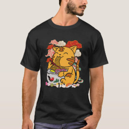 ラーメン猫の至福 Tシャツ