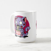 ラーメン猫ゾンビ コーヒーマグカップ (正面左)