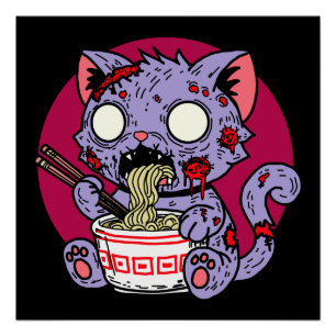 ラーメン猫ゾンビ ポスター
