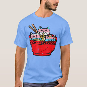 ラーメン猫性別トランスプライド日本の国旗N Tシャツ