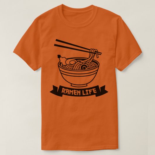 ラーメン生活丼 Tシャツ (デザイン正面)