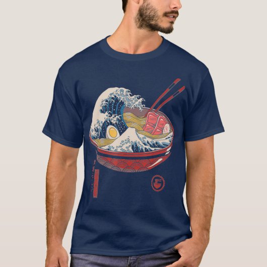 ラーメン素晴らしウェーブ Tシャツ (正面)