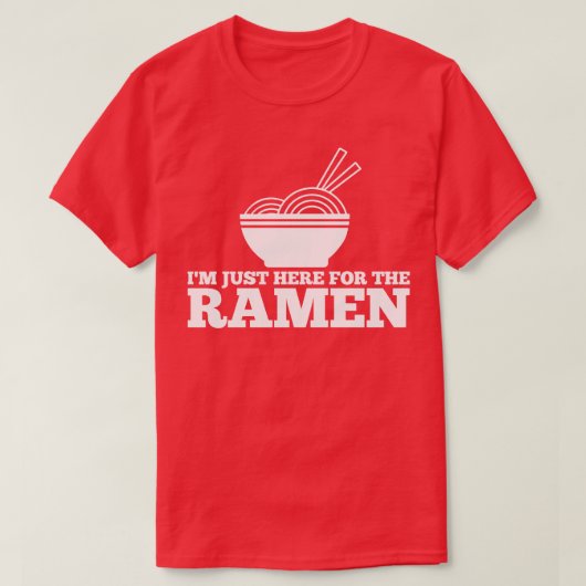 ラーメン食日本の品 Tシャツ (デザイン正面)