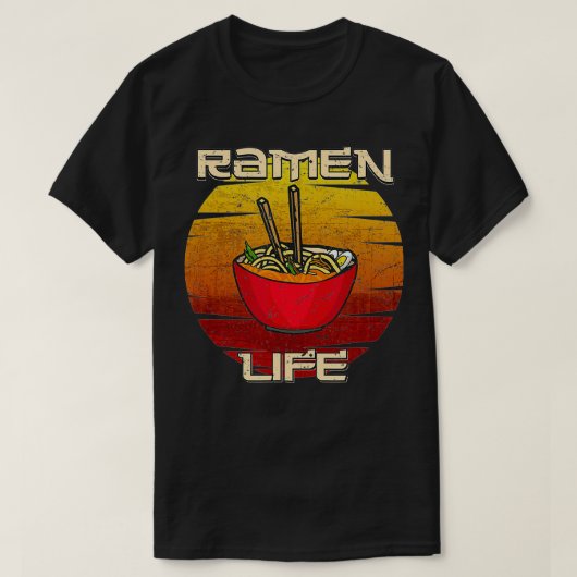 ラーメン食日本の食ラーメン生活 Tシャツ (デザイン正面)