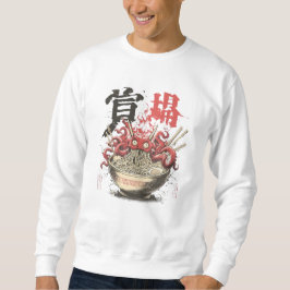 ラーメン鬼モンスターアート - 日本のデーモンラーメン丼 スウェットシャツ