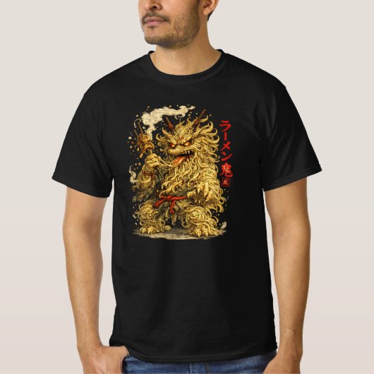 ラーメン鬼 ― 日本の麺類の悪魔 Tシャツ (正面)