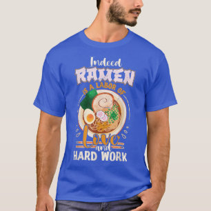 ラーメン麺アニメアジア日本の文化枠 Tシャツ