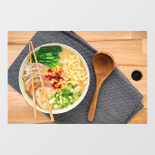 ラーメン麺トップビューレストラン写真広告1 ウィンドウサイン (シート)