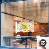 ラーメン麺トップビューレストラン写真広告2 ウィンドウサイン (カフェ窓)