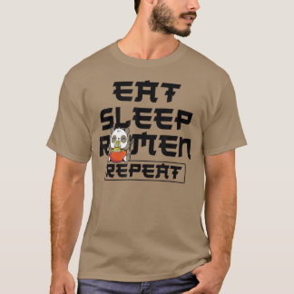 ラーメン麺ボウル日本のラブかわいいパ食べダS Tシャツ