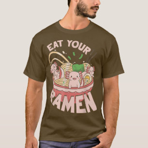 ラーメン麺ボウル日本のラブかわいい食べユーRa Tシャツ