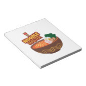 ラーメン麺マスターおもしろいギフト日本のアイディア ノートパッド (アングル)