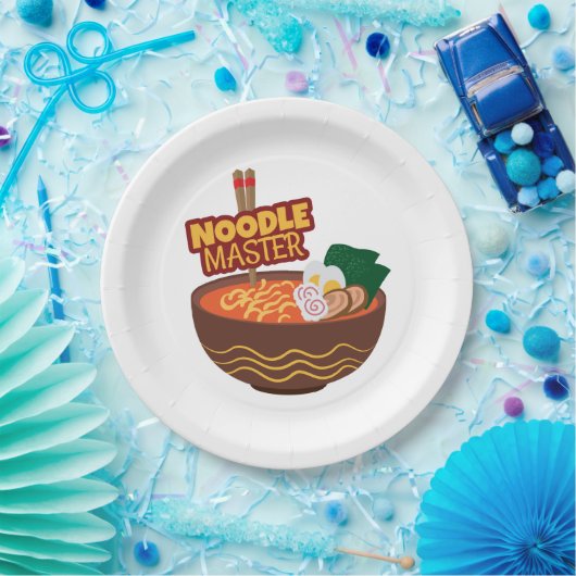 ラーメン麺マスターおもしろいギフト日本のアイディア ペーパープレート (パーティー)