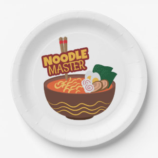 ラーメン麺マスターおもしろいギフト日本のアイディア ペーパープレート