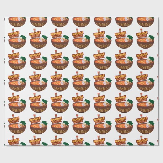 ラーメン麺マスターおもしろいギフト日本のアイディア ラッピングペーパー (フラット)
