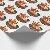 ラーメン麺マスターおもしろいギフト日本のアイディア ラッピングペーパー (角)