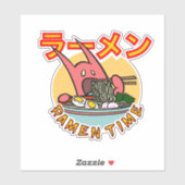 ラーメン麺モンスターラーメン時間！ビニールシール シール (シート)