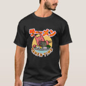 ラーメン麺モンスターラーメン時間！T-シャツ Tシャツ (正面)