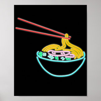ラーメン麺棒箸レトロ ポスター