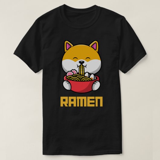 ラーメン麺Tシャツ Tシャツ (デザイン正面)