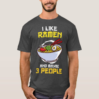 ラーメン3人食日本のべ1310 Tシャツ