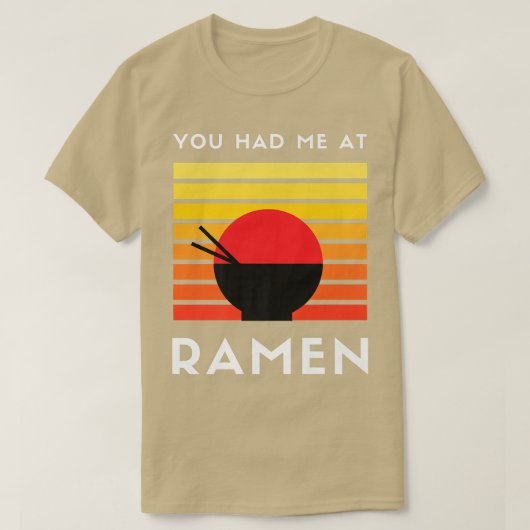 ラーメン3032に来てくれたね Tシャツ (デザイン正面)