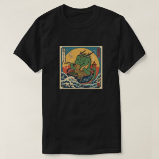 ラーメン かわいい日本ドラゴン アニメ Tシャツ