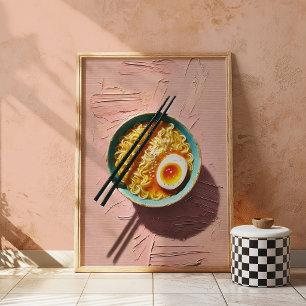 ラーメン ウォール アート プリント エステティック フード ポスター