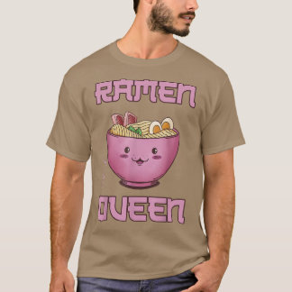 ラーメン クイーン かわいい ラーメン ボウル かわいい アニメ 日本食 Tシャツ
