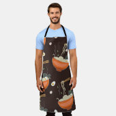 ラーメン:ヴィンテージグラフィック エプロン (着用した状態)